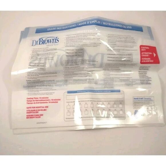 Dr Browns Natural Flow Microwave Steam Sterilizer Bags Quantity 5 - Picture 6 of 12